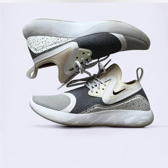 Nike | Shoes | Nike Gray And Cream Athletic Shoes Sleek  display picture 3